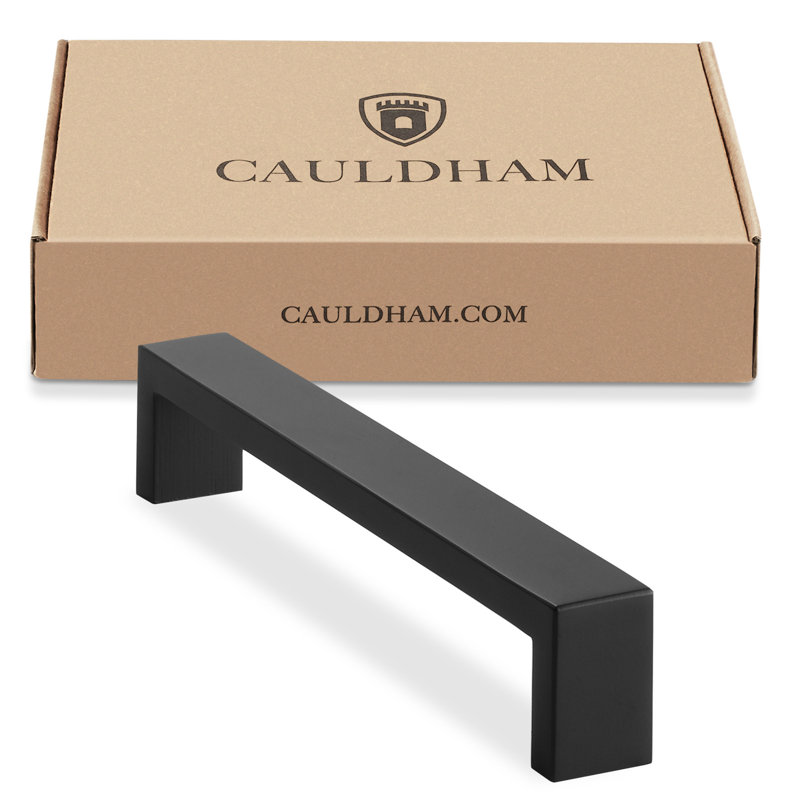 Matte Black Steel Cabinet Bar Pulls with Mounting Hardware - 10 Pack