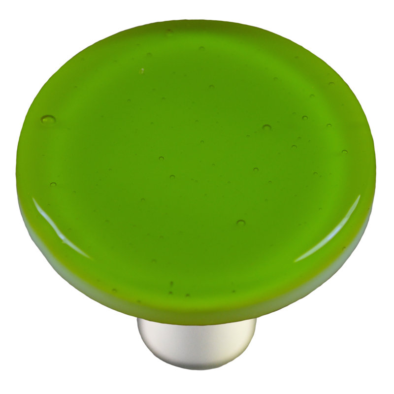 Poignée champignon de 1,5 po de diamètre Solids, Noir, Vert printemps