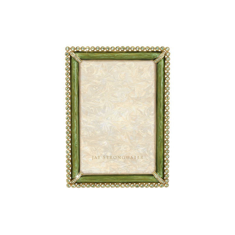 Metal Picture Frame, Green, 4" x 6"