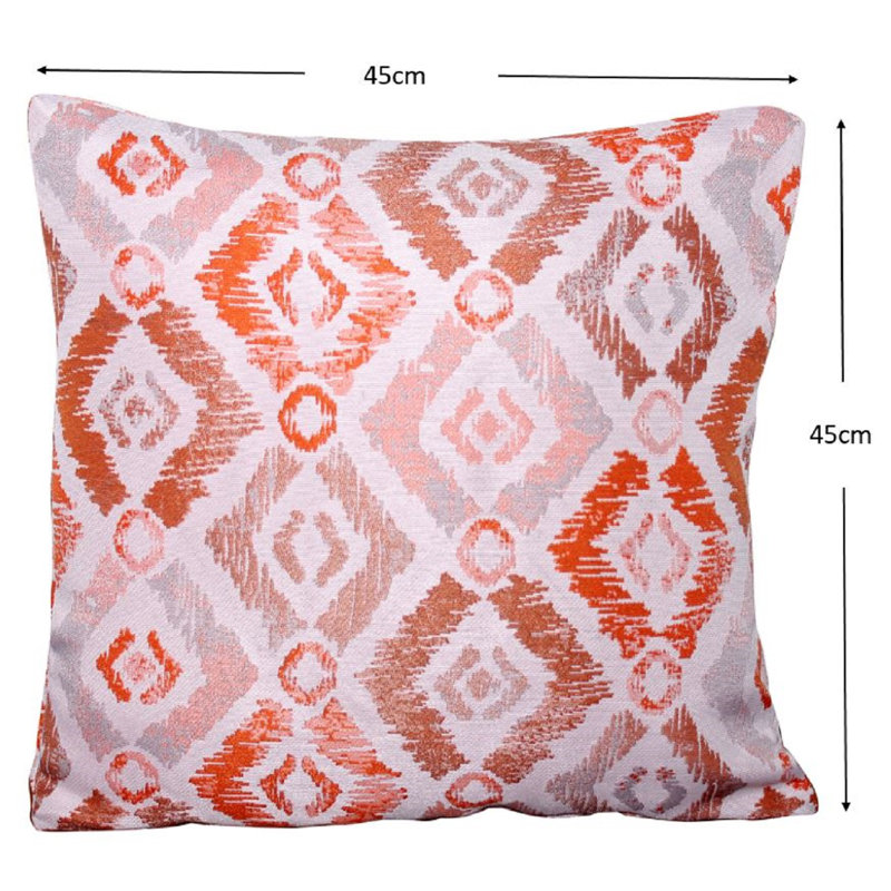patterned Scatter Cushion - Pack of 2, Orange