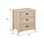 Table de chevet 3 tiroirs Bevyn-1535674960
