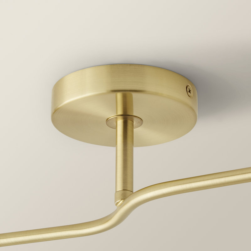 Chessy Glass Semi Flush Mount, Yes