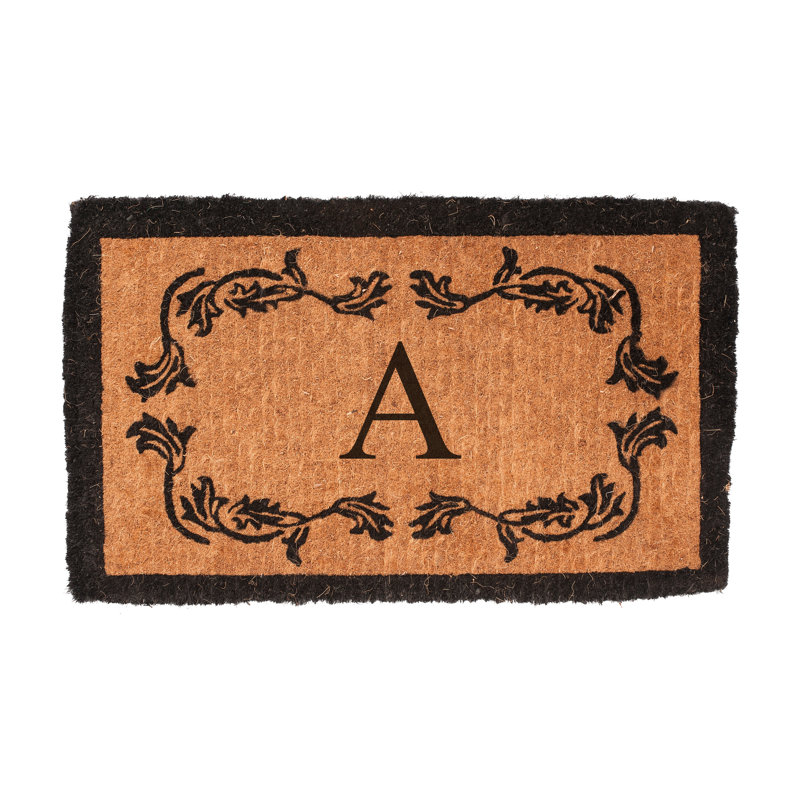 Balmer Floral Outdoor Doormat, Rectangle 2' x 3'3", A