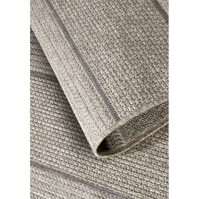 Kollektion 1836 No Pattern Machine Woven Brown Area Rug, Rectangle 155 x 230cm