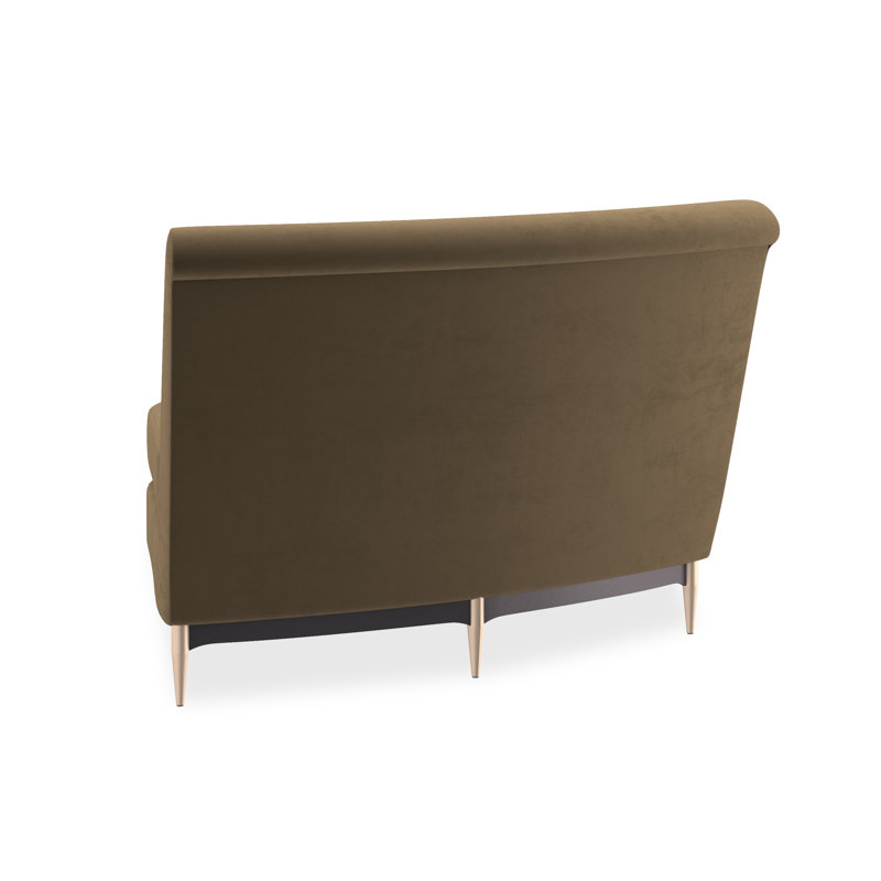 Caracole Upholstery Chair, Brown Velvet