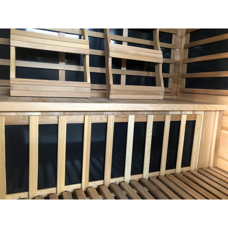 SunRay Saunas 3 - Person Bluetooth Compatible FAR Infrared Sauna in Cedar