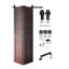 Porte de grange en acajou rouge non assemblée et finie de 84 po de hauteur, deux portes de 20 po x 84 po avec quincaillerie de fixation supérieure pliable-122877453