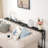Naun 78.7" Console Table with Power Outlet Narrow Sofa Table-755355942