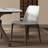 Solid wood sintered stone dining table set-105507412