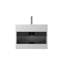  Meuble-lavabo flottant blanc minimaliste 30 po avec lavabo en résine intégré et tiroirs en U-221576869