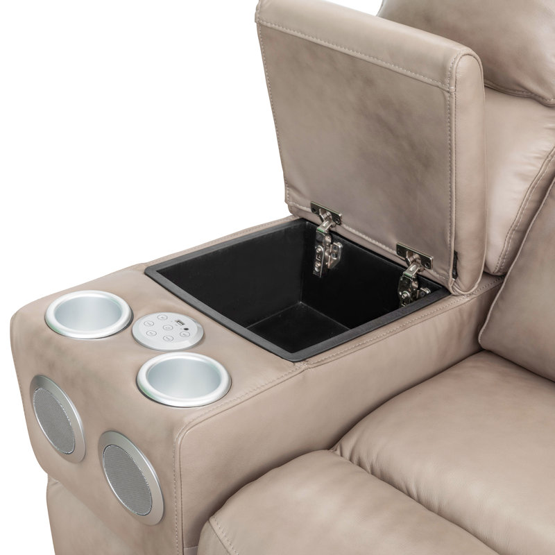  Canapé modulaire inclinable électrique Stonebrook Champagne