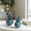 Statues d'oiseaux décoratives en céramique pour la décoration intérieure - Sculpture moderne pour bureaux ou décoration de salon - ensemble de 2, 9 po, 7 po, bleu-106710736