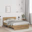 Bed Frame With Headboard Old Wood Solid Pine Wood-926814047-926814017