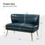 Causeuse moderne en similicuir sans accoudoirs Leona-1624575695