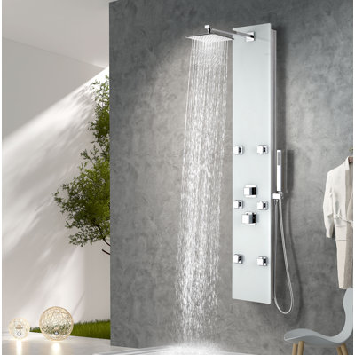 Jaguar 59.06 Shower Panel With Adjustable Shower Head