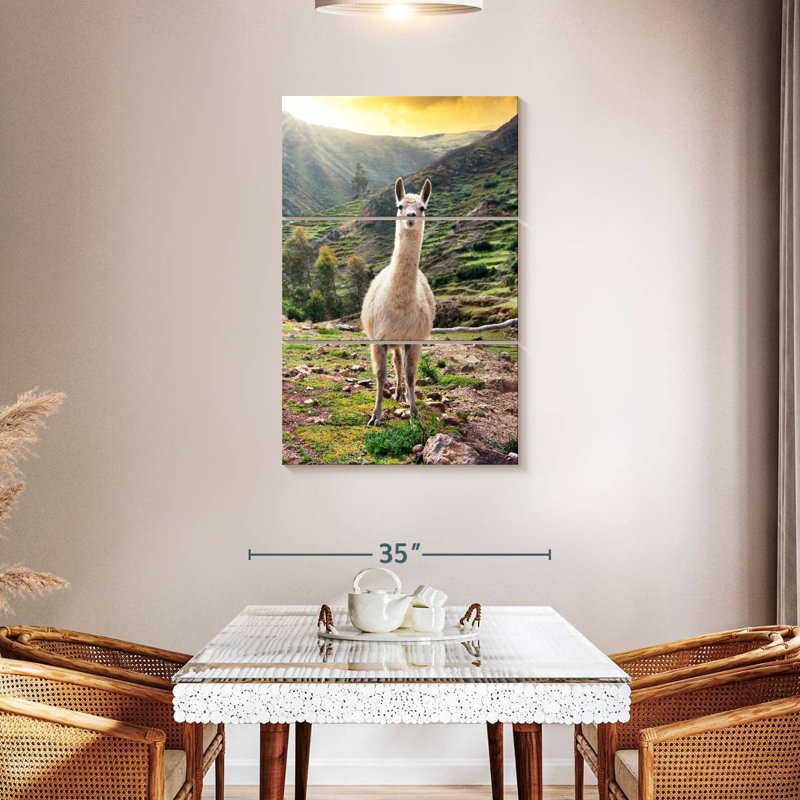 Brampt Colors Of Peru - Wild Llama, 65" H x 42" W