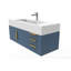 Ensemble de meuble-lavabo simple mural 48 po Nile-415820554-415820550-416175035