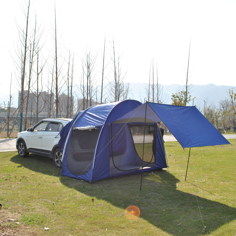 SUV Camping Tents Car Tent with Porch Vestibule Awning Shelter Poloma Color: Navy Blue