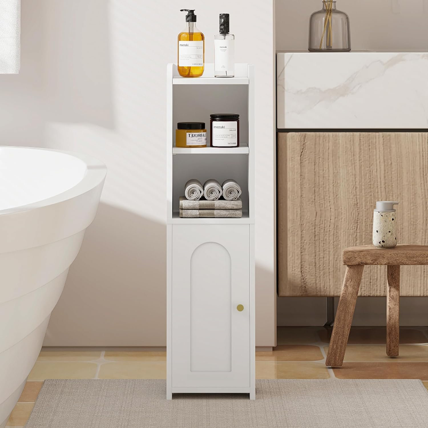 Latitude Run® Bulmore Bathroom Storage Corner Floor