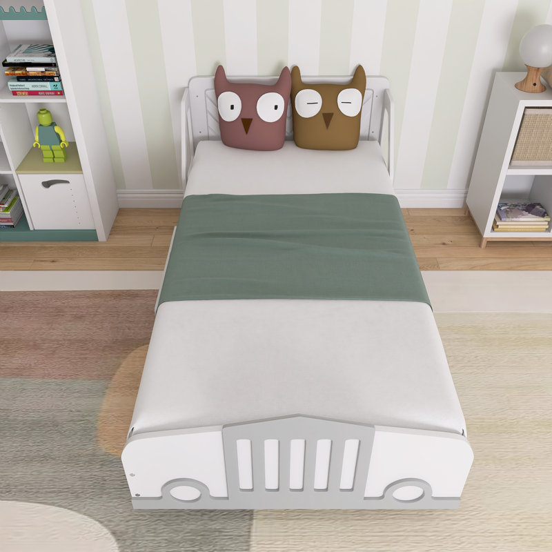 Lit pour enfants Aakilah, Lit simple, Blanc