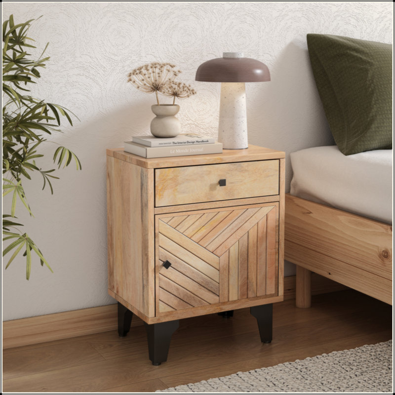 Table de chevet en bois massif