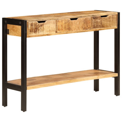 Sideboard with 3 Drawers 43.3" x 13.8" x 29.5" Solid Sheesham Wood