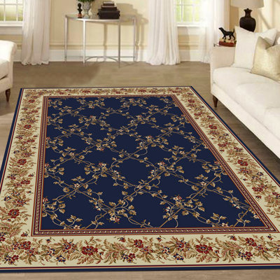 Tapis bleu marine Cary