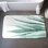 Watercolor agave plant Bath Mat with Non-Slip Backing - Quick Dry Memory Foam Bathroom Rug - Absorbent - Modern Plush Spa-Style - Machine Washable