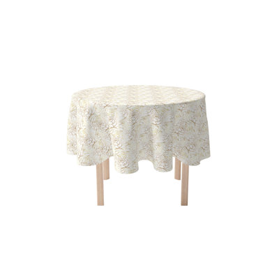 Hollingdon Round Floral Cotton Twill Tablecloth