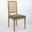 Ensemble de 2 chaises de salle à manger French Decor, dossier en rotin exquis et cadre en bois sculpté pour un décor élégant-134641817