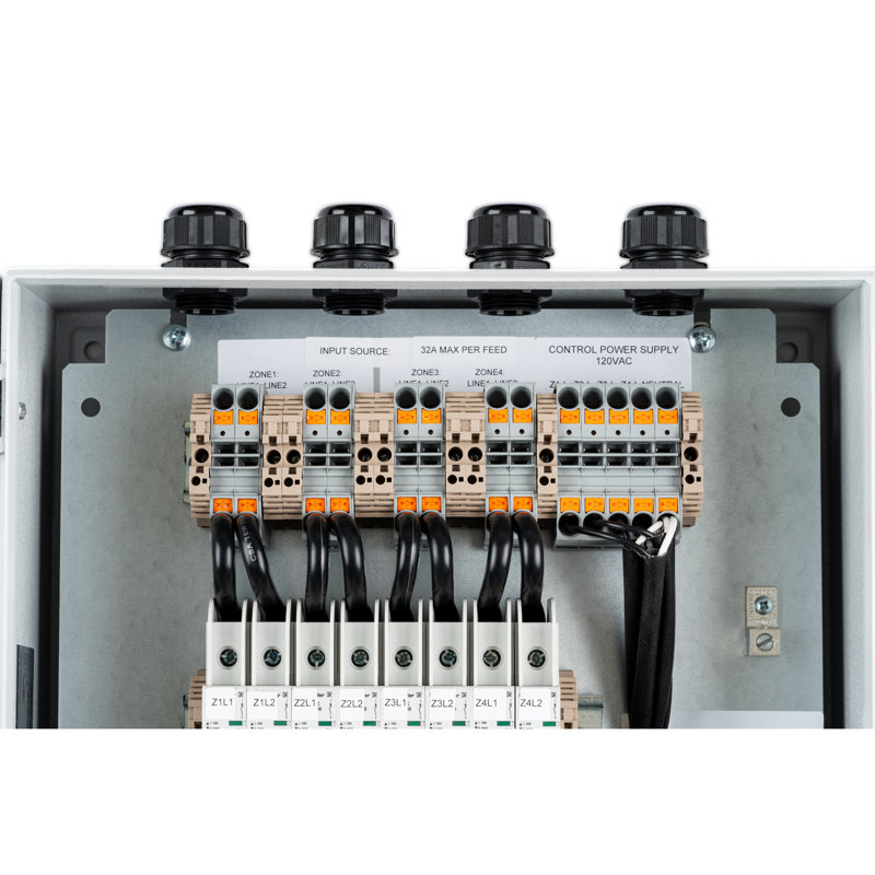 Boîte de contacteur Eurofase 4 zones 120V à 240V