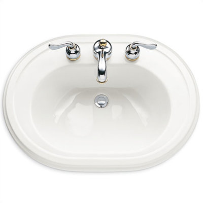 American Standard Heritage 19.5'' Ceramic Circular Bathroom Sink with Overflow