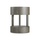 Calder Drum End Table with Storage