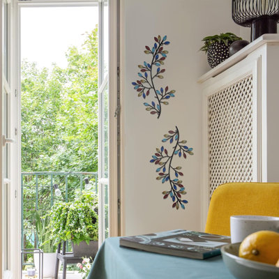 Plants & Flowers Wall Decor on Metal