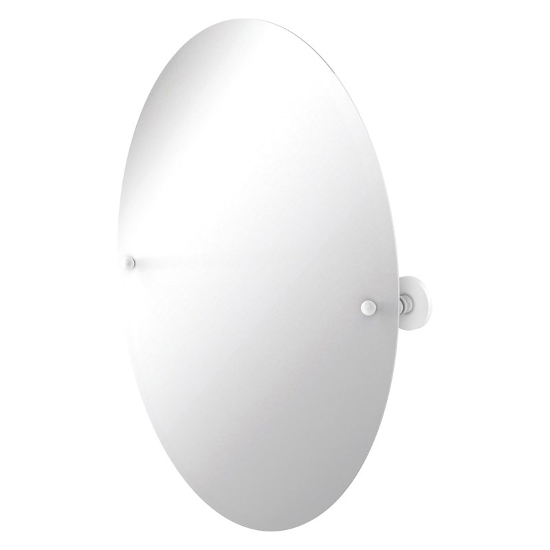 Amini Metal Wall Mirror, Matte White