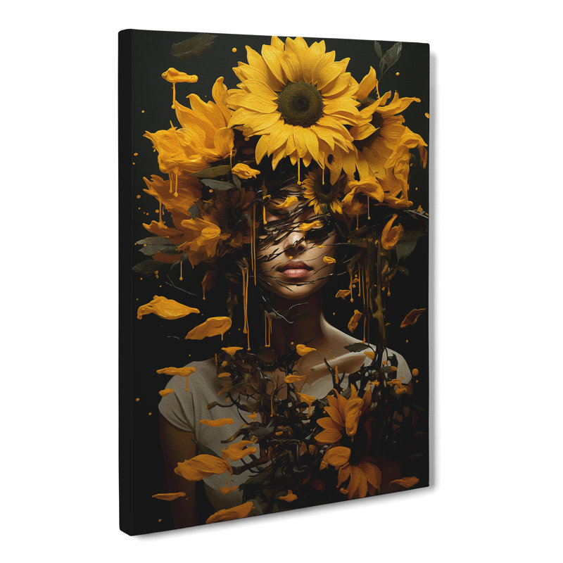 Sunflower Conceptual - Print, 50cm H x 35cm W x 3cm D