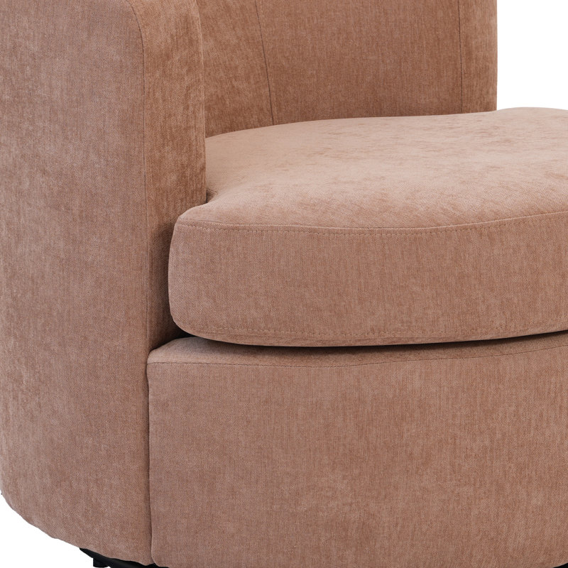 Upholstered Swivel Chair Set Of 2, Argile italienne