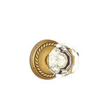 Privacy Old Town Clear Knob with Rope Rose