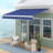 Outsunny 155.5'' W x 59.75'' D Polyester Cover Retractable Patio Awning-97091126