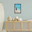 Toile flottante oiseau de plage réfléchissant par Mary Lou Johnson-812384379-812384383