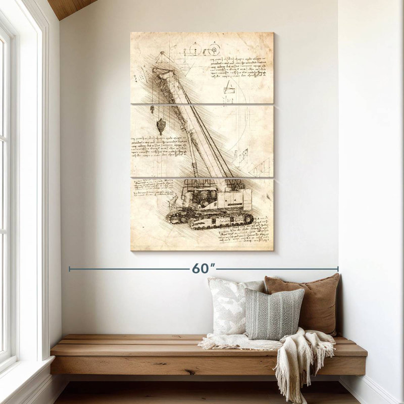Plan de la grue Laelle, H 50 po x l 32 po