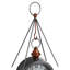 Metal Mechanical Tabletop Clock in Silver