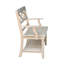 Banc de rangement en bois massif Aaralynn