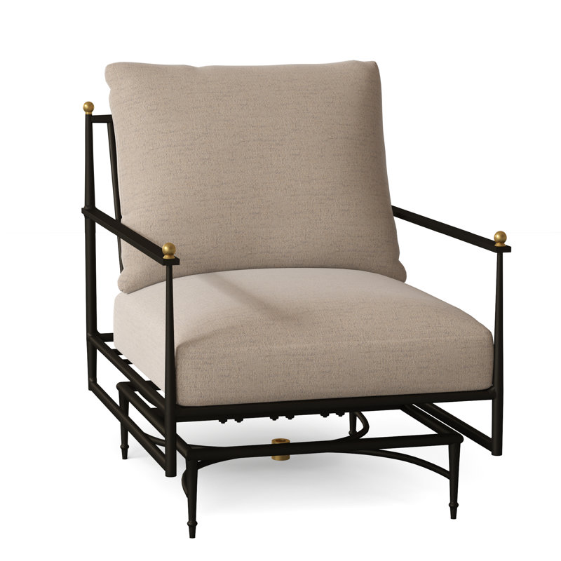 Roma Patio Armchair with Cushions, No Welt, Bali Pearl, Standard Plus
