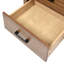 Meuble-lavabo 48 po avec lavabo en céramique, finition bois naturel, 6 tiroirs pour fournitures 48,8 po