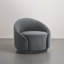 Fauteuil demi-tonneau pivotant rembourré Aunna-189368899