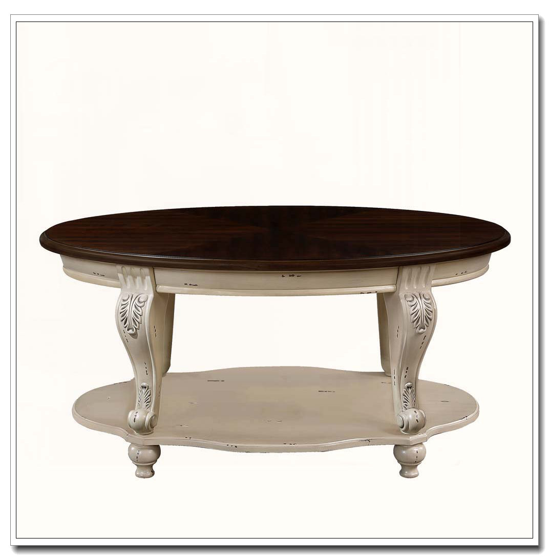 Latitude Run® 42'' oval wood coffee table for Living Room - Wayfair Canada