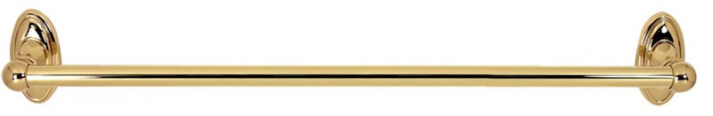 Classic Traditional Towel Bar, Polished Brass, 3.0625" H x 19.75" L x 3" D