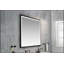 Miroir de salle de bain à DEL avec cadre en aluminium, meuble-lavabo mural, antibuée, mémoire, 3 couleurs, gradation continue