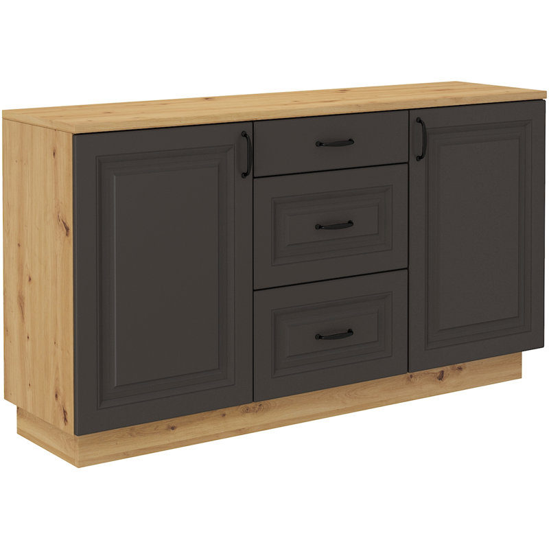 Devyne Display Cabinet, Grey/Brown